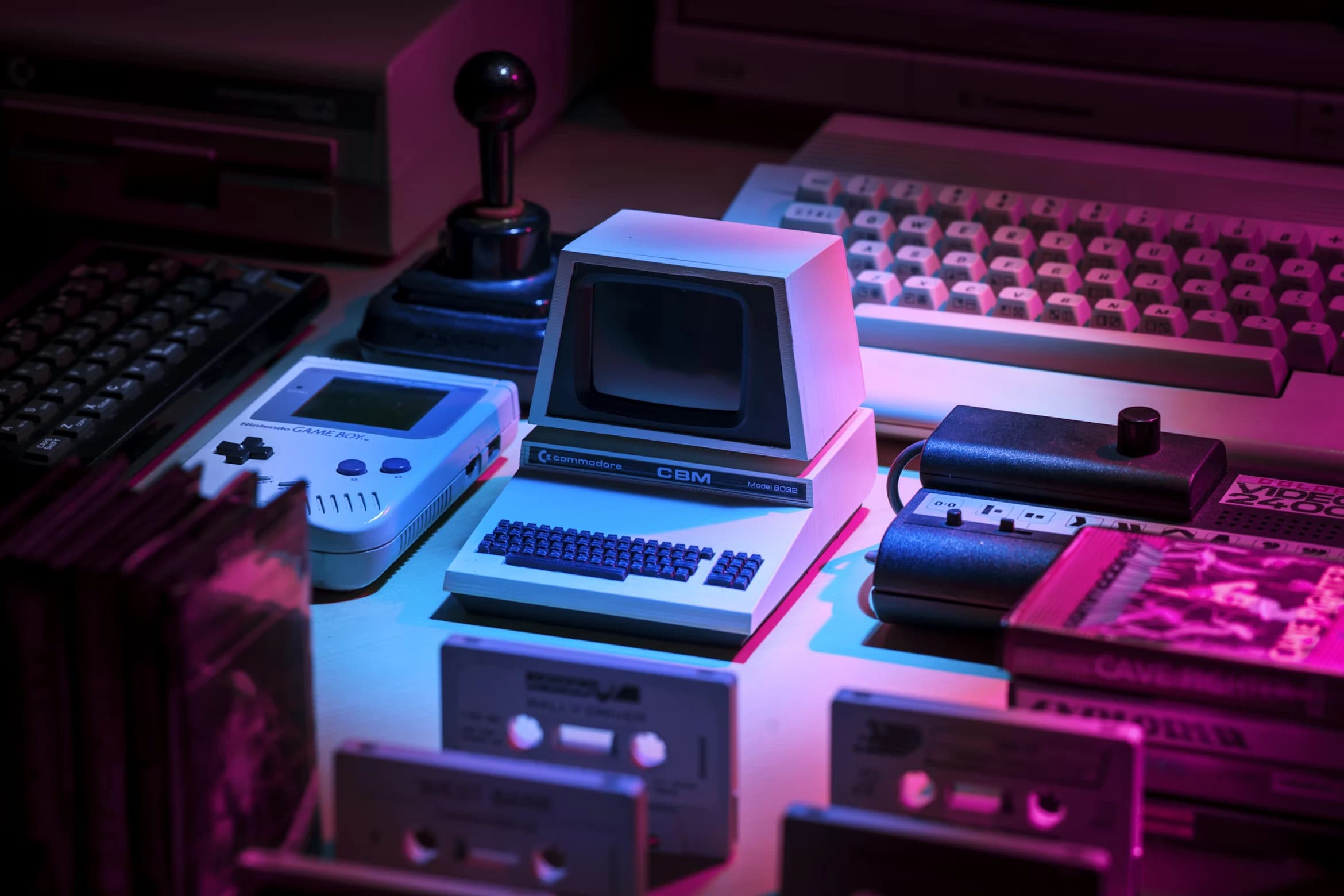 Sumthings hero background showing a collection of nice things/gadgets