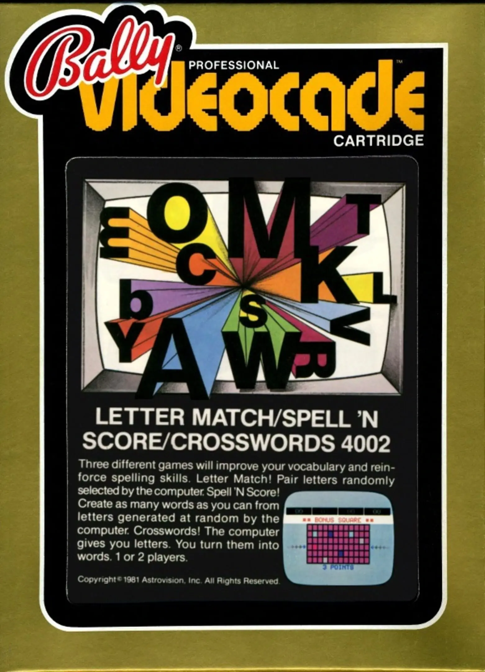 Picture of Letter Match & Spell 'n Score & Crosswords