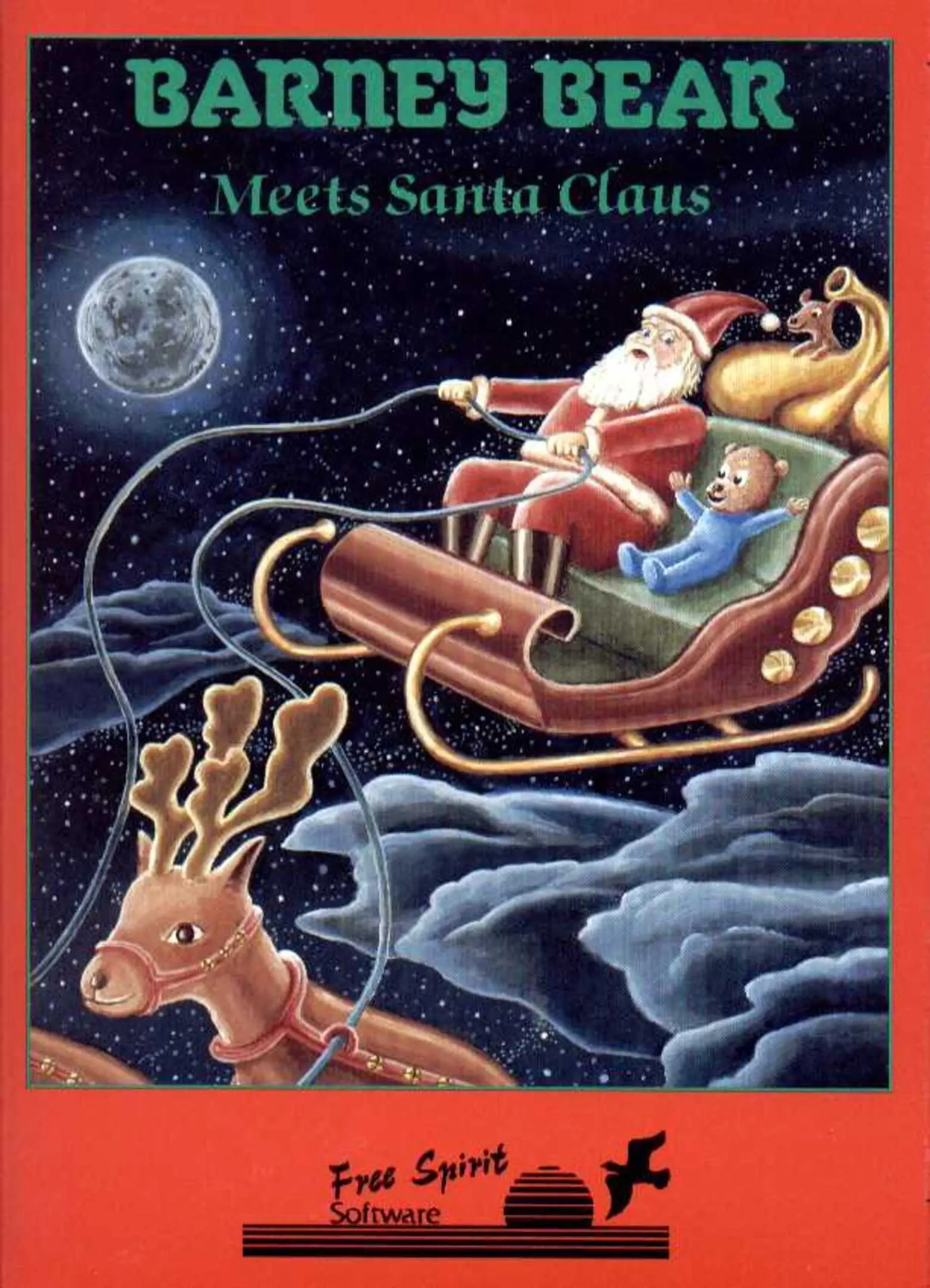 Picture of Barney Bear Meets Santa Claus