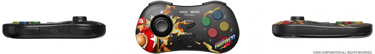 8bitdo Neo Geo CD Bluetooth Controller (Limited Edition: Terry Bogard)
