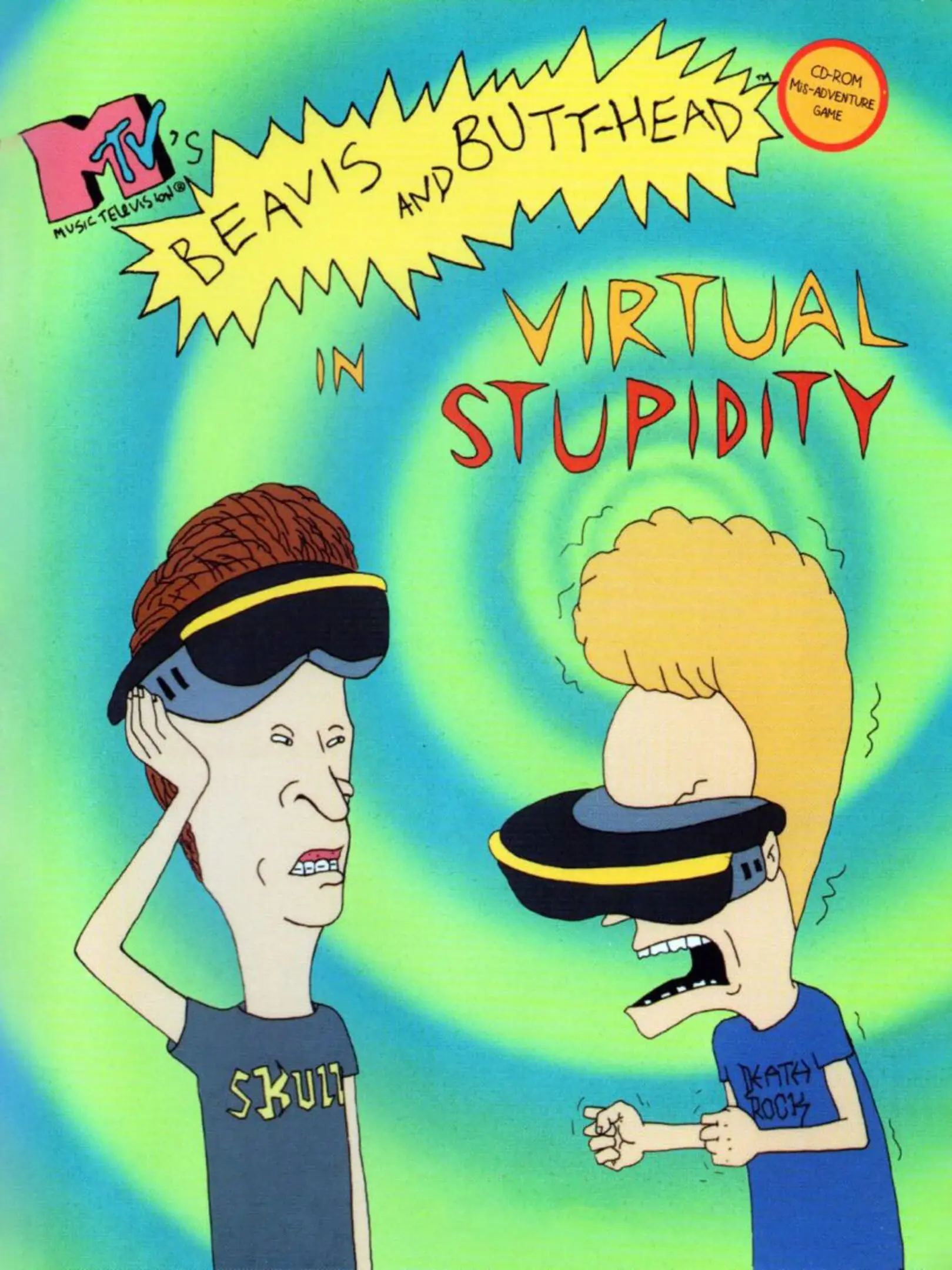 Picture of Beavis and Butt-head in Virtual Stupidity