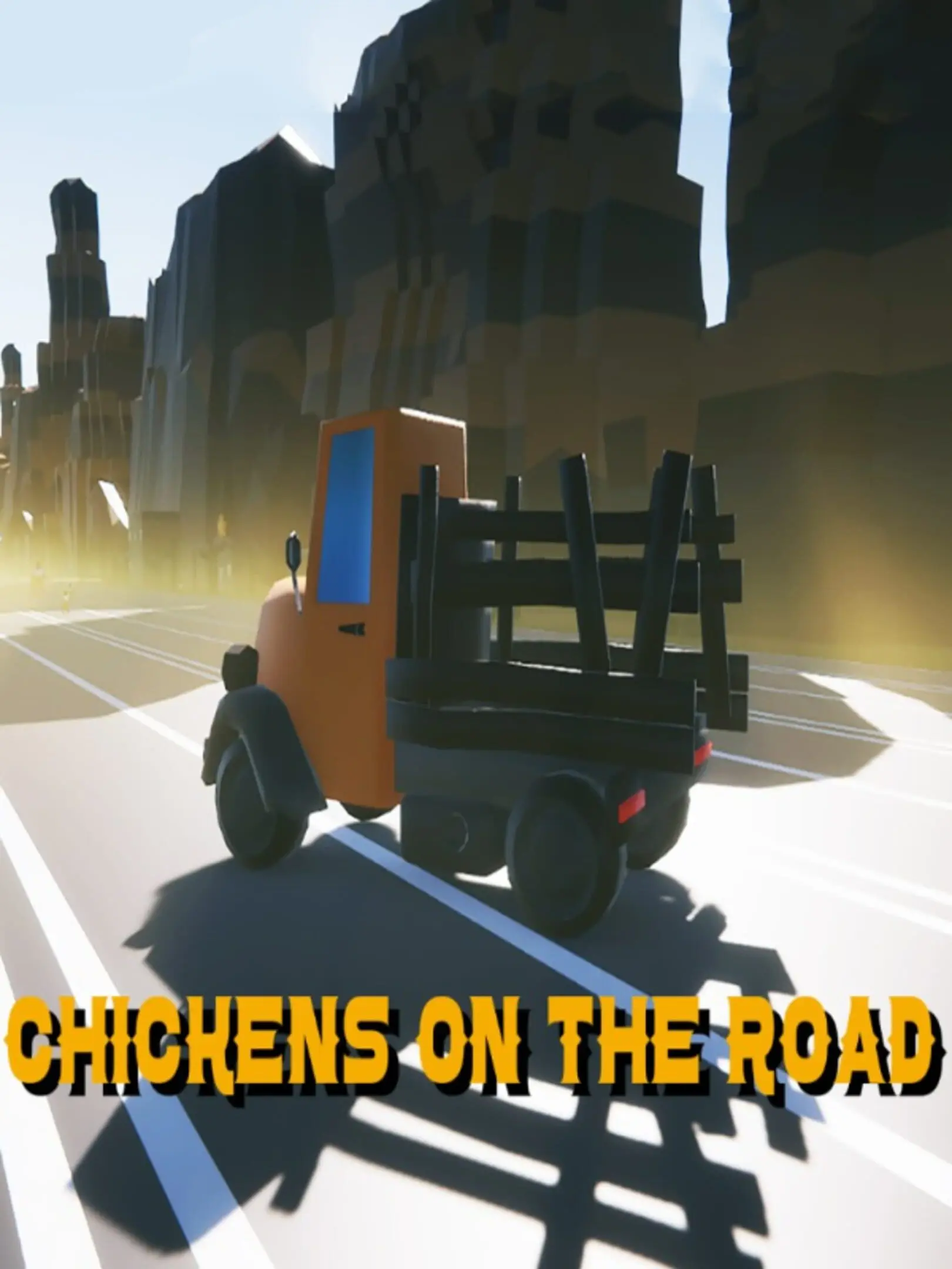 Picture of Chickens on the Road