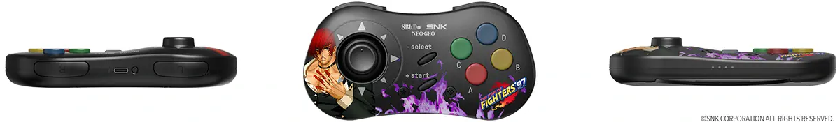 8bitdo Neo Geo CD Bluetooth Controller (Limited Edition: Iori Yagami)