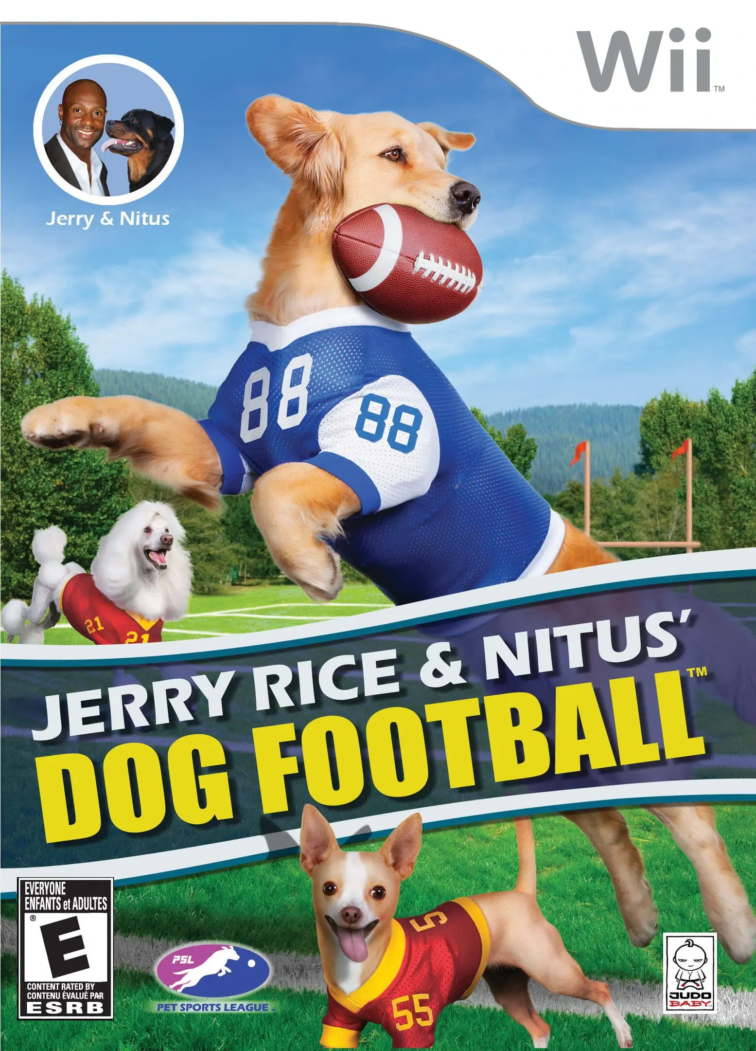Picture of Jerry Rice & Nitus' Dog Football