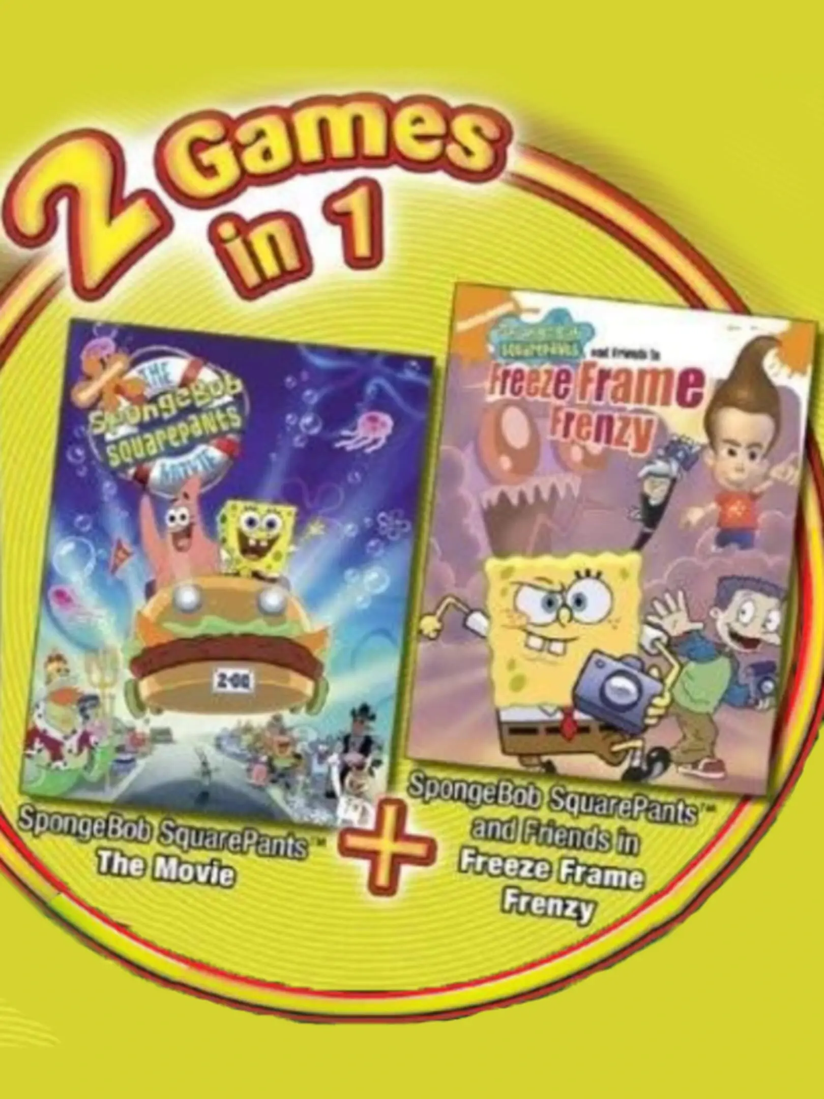 Picture of 2 Games in 1: Spongebob Schwammkopf Spongebob der Film / Fotofieber